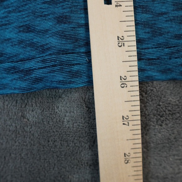 Guess Shirt Mens Small Blue Teal Short Sleeve Henley Button Abstract Psychedelic - Picture 6 of 6